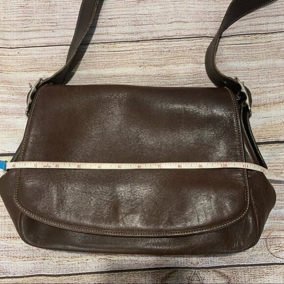 Coach Brown Leather Legacy Crossbody Purse - Picture 14 of 15